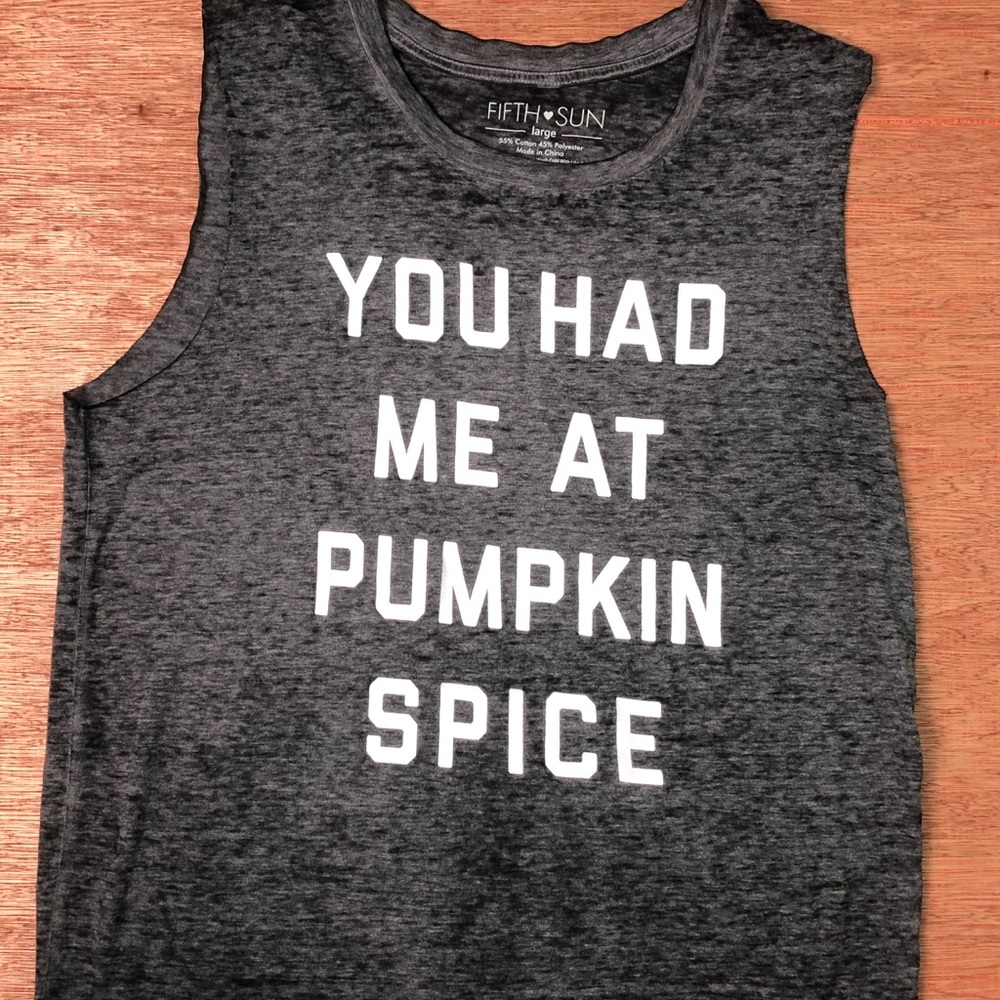 Fifth Sun Pumpkin Spice T Shirt - Picture 1 of 4